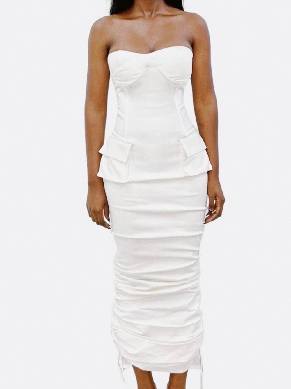 Hanifa White Maxi Dress